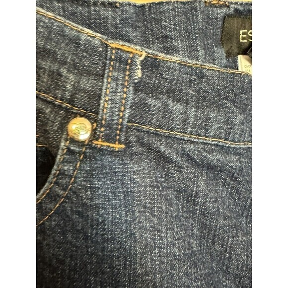 Escada Womens Dark Wash High Rise Denim Straight Leg Jeans Size 42 or 12 - Picture 4 of 11